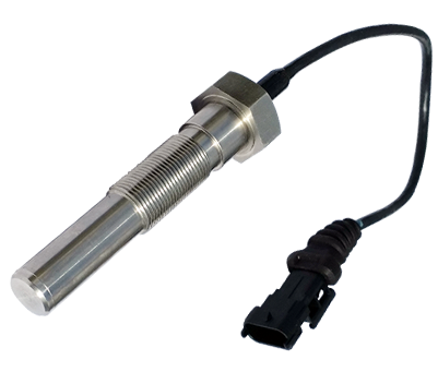 Close-up shot of a versatile Variable Reluctance Sensor (5/8-18, SS 303 body) – a powerhouse for multiple applications including power generation. Its compact design efficiently detects speed while offering unwavering reliability