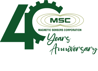Magnetic Sensors Corporation 40th Anniversary logo